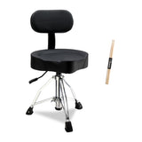 Drum Throne with Backrest, Hydraulic Drum Stool Adjustable Height, Heavy Duty Hydraulic Drum Seat 18687702