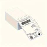 500pcs 4''x6'' Thermal Label Paper White Shipping Label, for Thermal Label Printer, Logistics Label 11929020