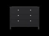 Libby Dresser, 3 Drawers, Black Wengue B097P480474