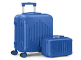 Premium 5-Piece ABS Luggage Set with Diamond Pattern & Reinforced Corners 13837498