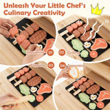 Kids Wooden Barbecue Grill Playset 51798009