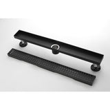 28 Inches Linear Shower Drain, Included Hair Strainer and Leveling Feet W2287P147620