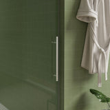 56"-60"W x 76"H Frameless Door, Sliding Door, Premium 5/16" Thick Tempered Glass W2011P198051
