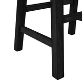 TOPMAX Farmhouse Rustic 2-piece Counter Height Wood Kitchen Dining Stools for Small Places, N717P202397B