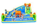 SunSports Inflatable Water Slide with 450W Blower, Kids Backyard Water Park with Climbing Wall, 80940679