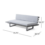 ZNTS MIRABELLE 2 SEATER SOFA -LEFT, GREY 65543.00DDGRY