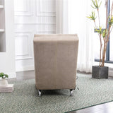 COOLMORE Linen Massage Chaise Lounge Indoor with Remote Control,Ergonomic Electric Massage Long W39539619