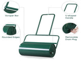Oshion 24in Lawn Roller Iron Cylindrical Garden North America Black 30496628