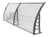 HT-200 x 100 Household Application Door Window Rain Cover Eaves Canopy Silver 38523902