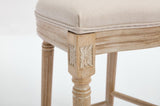 French Country 26'' Height Bar Chairs Set of 2, Upholstered Chairs with Round Back, Wire drawing and W3426P324574