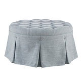 Skirted Tufted 32" Round Ottoman B035P256577