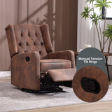COOLMORE Recliner Chair,360 Degree Swivel Nursery Chair,Glider Chair,Modern Small W1539P151223
