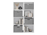 Brookhaven Cube Bookcase with 6 Storage Shelves, Modern Freestanding Bookshelf for Living Room and B128P611050