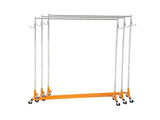 Z Rack Industrial Grade 3 Pack, Height Adjustable Rolling Z Base Garment Rack, Clothing Rack with 23003964