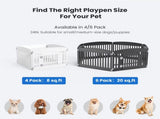 24 Inch Durable Lightweight Pet Playpen, 6 Panels Plastic Dog Fence with Lockable Door and Non- Slip 51012165