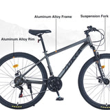 27.5 Inch Wheels 21 Speed Mountain Bike, for Men Women Boys and Girls, Front Suspension,Aluminum W1019P232789