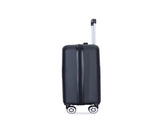 4-piece ABS lightweight suitcase, 14 inch makeup box, aircraft wheels BLACK W284P149254