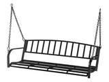 118*46*47cm Iron Art With Iron Chain Vertical Bar Backrest 200kg Iron Swing BlackSwing frames not 19772343