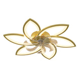 Modern Ceiling Fan with Lights Remote Control, 3 Light Color 6 Speeds,Gold Color Ceiling Fan Lamp W1962P237610