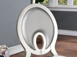 Formal Look Set of 2pc Side Chairs Dining Room Furniture Silver Leatherette Upholstered B2741P309205