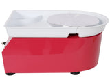 10 Inch Electric Pottery Wheel, Ceramic Clay Machine with Foot Pedal & Detachable Basin, 60-300RPM W465P381435