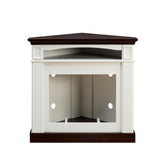 ZNTS Corner Mantel Cabinet for Living Room or Bedroom with 23 inch Fireplace Insert Heater for the 43908323