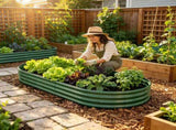 Galvanized Raised Garden Bed 8x4x1ft - Heavy Duty Metal Planter Box for Vegetables, Herbs & Flowers, W840P499239