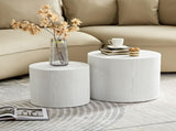 MDF with ash/oak/walnut veneer side table/coffee table/end table/nesting table set of 2 for living W876P178467