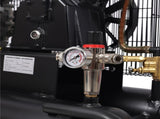 6.5HP Gas Powered 10-Gallon Twin Tank Air Compressor, 143 PSI Wheelbarrow Air Compressor with W465P422104