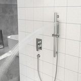 Shower System with Adjustable Slide Bar,10 Inch Wall Mounted Square Shower System with Rough-in W124382454