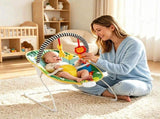 Ergonomic Infant Rocking Bouncer with Adjustable Volume & Vibration Levels, Sturdy Metal Frame 49732360