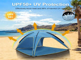 Beach Tent Sun Shelter UPF50 UV Protection, 6.9x6.9ft Beach Canopy Tent for 4-6 Adults, Portable 39762676