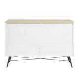 ZNTS 6 Drawer Dresser for Bedroom with Deep Drawers, Wood & Chest of Drawers, Modern White Long 77098686