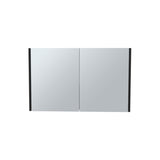 Bouti 19.7" H x 31.5" W Double Door Mirror Medicine Cabinet, Three interior Shelves for Bathroom, B070P242494
