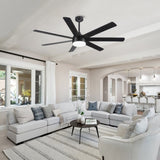 72 In Farmhouse Ceiling Fan with Plywood Blades for Dining Room W1367P182915