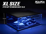 XL Clear Plastic Stackable Shoe Storage Box for Sneakers Remote Control LED Light Fits Up to Size 13 17121851
