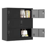 ZNTS 6-Door Employee Storage Locker, Metal Lockers for Office, Gym, School, and Homewith Card Slot 30035722