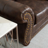 Leinster Faux Leather Upholstered Nailhead Chair T2574P196592