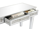 FCH Silver MDF Mirror Surface Broken Glass Three Pumping Computer Desk 43240235