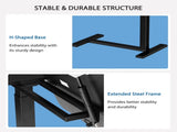 Adjustable Overbed Table with Wheels, Mobile Rolling Laptop Desk, Tilting Bedside Table for Laptop, 93475931