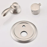 Single-Handle 4-Spray Patterns Bathroom Rain Shower Faucet with Body Jet Handshower in Brushed W1219133596