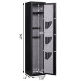 ZNTS 3-5 Gun Safes for Home Rifle and Pistols, Quick Access Safes for Shotguns, cabinets with Adjustable W39642625