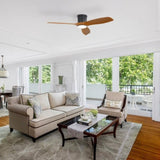 52-Inch Smart Ceiling Fan With Light and Remote,3 ABS Blades,18W Dimmable LED,With W934P336570