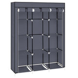 ZNTS 67" Portable Closet Organizer Wardrobe Storage Organizer with 10 Shelves Quick and Easy to Assemble 09015276