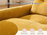 UNITED WE WIN Swivel Barrel Chair - Mid Century Modern Chair, Thick Padded Arm Chair with Solid W1568P290085