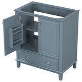 30" Bathroom Vanity without Sink, Base Only, Multi-functional Bathroom Cabinet with Doors and N725P186143C