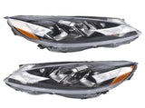 Pair Left & Right Side Headlight Replacement for Ford Escape 2020 2021 2022 Halogen w/ Bulb 66959680