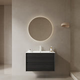 BRON 30" Bathroom Vanity Sink, Modern Wall-Mounted Floating Plywood Bathroom Storage Cabinet W2615P247212