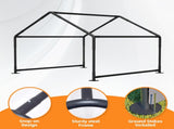 Extra Large Outdoor Dog House Tent 3-Sided Mesh Windows, Breathable Sun Rain Cover Pet Shelter 35504686