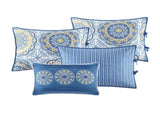 6 Piece Reversible Daybed Cover Set Blue Daybed B035129064